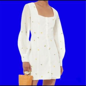 NWT Designer Dress Embroidered Mini Long Sleeves Party Cocktail Gift